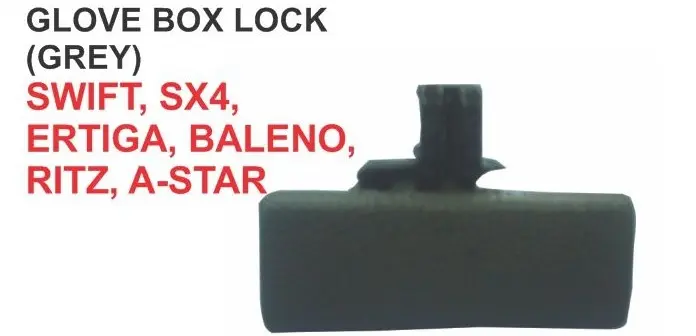 GLOVE BOX LOCK GREY SWIFT,SX4,ERTIGA,BALENO,RITZ,A-STAR 